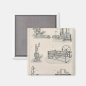 Baumwollspinnen I Magnet (Vorderseite/Rückseite)