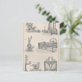 Baumwollspinnen I Postkarte (Stehend Vorderseite)