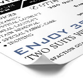 Baumwollstoffe, Trockenreiniger, Reinigungsservice Poster (Ecke)