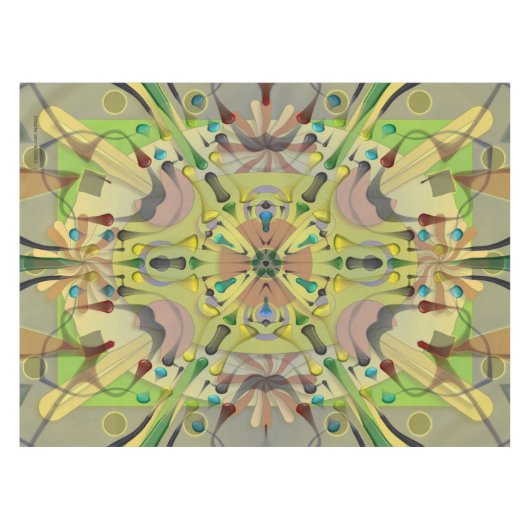 Baumwolltischdecke abstraktes geo 52x70 bewegt tischdecke (Vorderseite (Horizontal))
