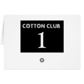 Baumwollverein-Tabellen-Karte (Rückseite Horizontal)