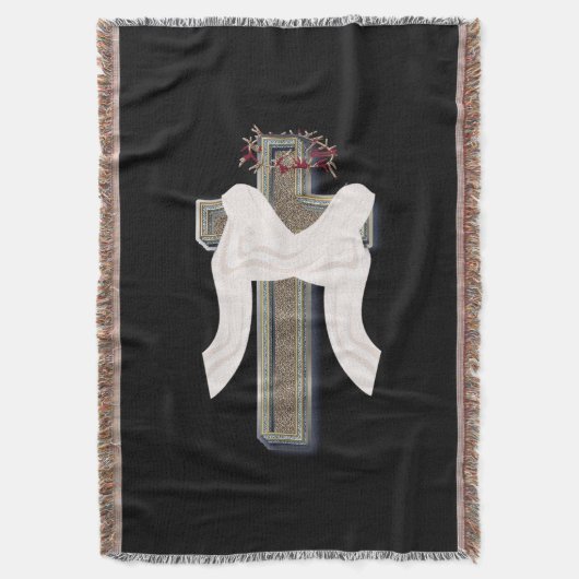 Baumwollwirbeldecke schwarzer Hintergrund Decke (Vorderseite Vertikal)