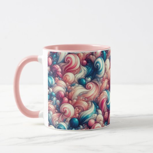 Baumwollzucker-Bubble-Gum Tasse (Links)