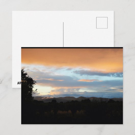 Baumwollzucker Dämmerung Postkarte (Vorne/Hinten)