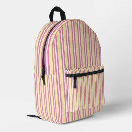 Baumwollzucker gestreiftes Muster  Bedruckter Rucksack