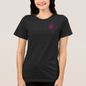 Baumwollzucker gute Vibes Tri-Blend Shirt (Vorderseite)