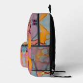 Baumwollzucker-Mirage Bedruckter Rucksack (Rechts)
