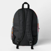 Baumwollzucker-Mirage Bedruckter Rucksack (Rückseite)