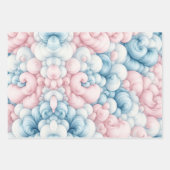 Baumwollzuckerwolken Geschenkpapier Set (Vorderseite)