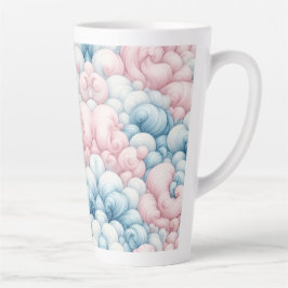 Baumwollzuckerwolken Milchtasse