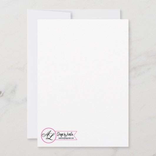 Baumwollzweig der 12x18-Tischnummer auf dunklem Ho Einladung (Rückseite)