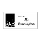 Baumwollzweig der personalisierten Briefmarke auf Gummistempel (Prägung)