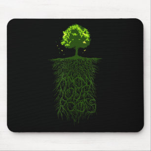 Baumwurzel kennt Ihre Ursprünge in der Natur Mousepad