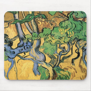 Baumwurzeln und Stämme von Vincent van Gogh Mousepad