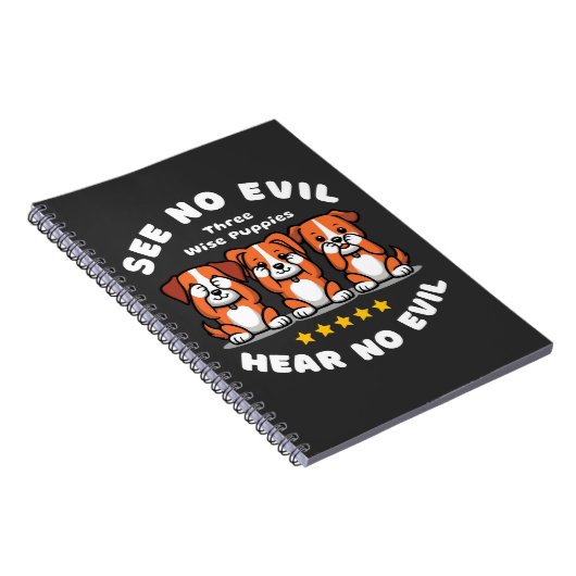 Baumwütige Welpen Notizblock (Rechte Seite)