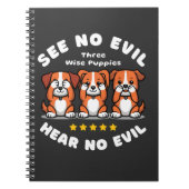 Baumwütige Welpen Notizblock (Vorderseite)