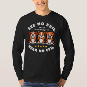 Baumwütige Welpen T-Shirt