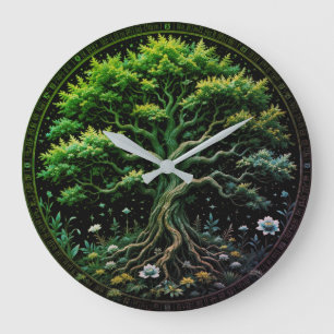 Baumzeit Große Wanduhr