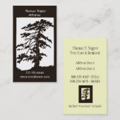 Baumzüchter-Baum-Trimmer-Visitenkarte Visitenkarte (Vorne/Hinten)