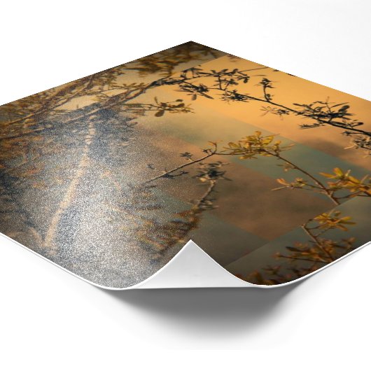 Baumzweig Fotodruck (Ecke)