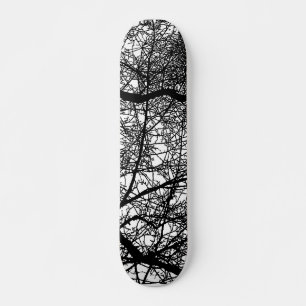 Baumzweige auf Holz Skateboard