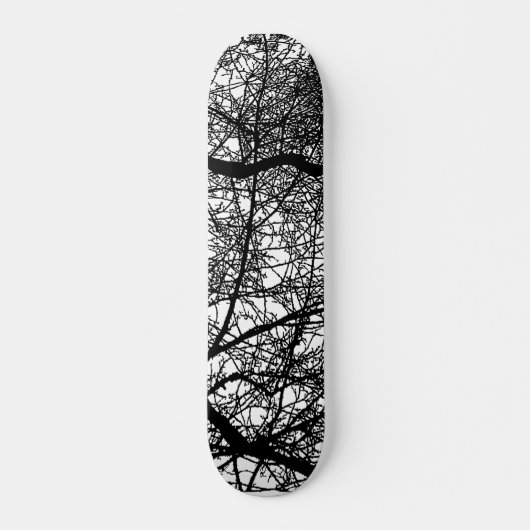 Baumzweige auf Holz Skateboard (Vorne)
