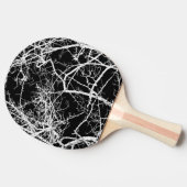 Baumzweige auf schwarzem Hintergrund Tischtennis Schläger (Seitenansicht)