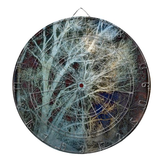Baumzweige im Winter Dartscheibe (vorne)