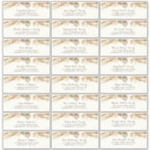 Baumzweige individuelle Gästebuchnamen Aufkleber (Vorderseite)