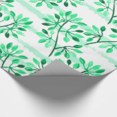 Baumzweige mit Blätter Geschenkpapier (Ecke)