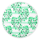 Baumzweige mit Blätter Keramikknauf (Vorderseite)