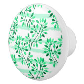 Baumzweige mit Blätter Keramikknauf (Rechts)