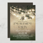 Baumzweige und Verbindungspartei für Lichteffekte Einladung (Vorne/Hinten)