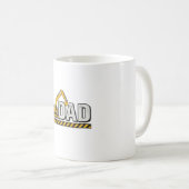 Baupapa Bagger Vintage-Shirt-Design_1 Kaffeetasse (VorderseiteRechts)