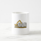 Baupapa Bagger Vintage-Shirt-Design_1 Kaffeetasse (Mittel)