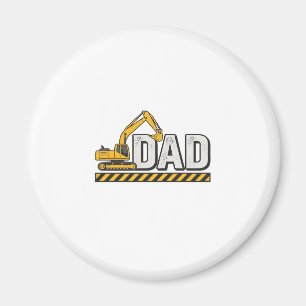 Baupapa Bagger Vintage-Shirt-Design_1 Magnet