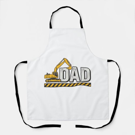Baupapa Bagger Vintage-Shirt-Design_1 Schürze (Vorderseite)