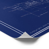 Bauplan der USS The Sullivans DD-537 Poster (Ecke)