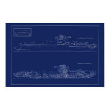 Bauplan des U-Bootes U.S.S. Croaker