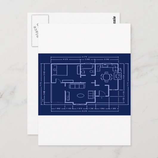 Bauplan Postkarte (Vorne/Hinten)