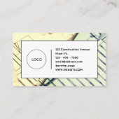 Baupläne gerahmt visitenkarte (Rückseite)