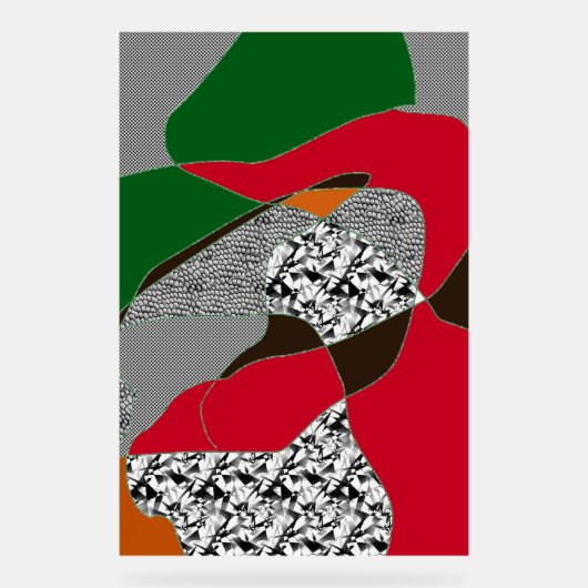 Bauplatte Acrylschild (Vorderseite)