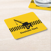 Bauplattform Rechteckiger Pappuntersetzer (angewinkelt)