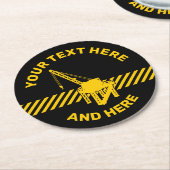 Bauplattform Runder Pappuntersetzer (Angewinkelt)