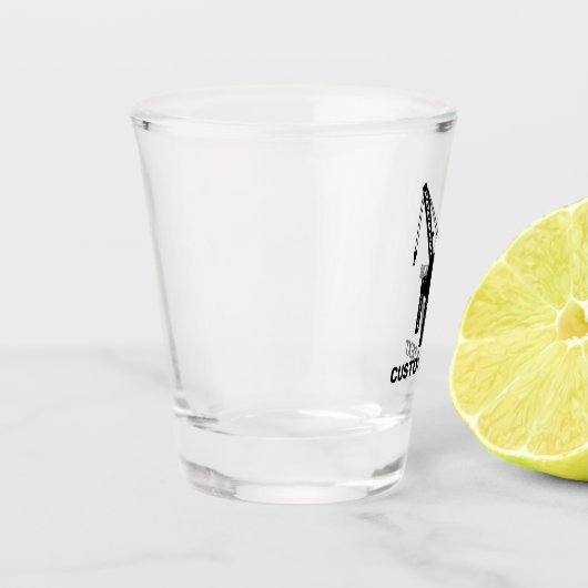 Bauplattform Schnapsglas (Links)