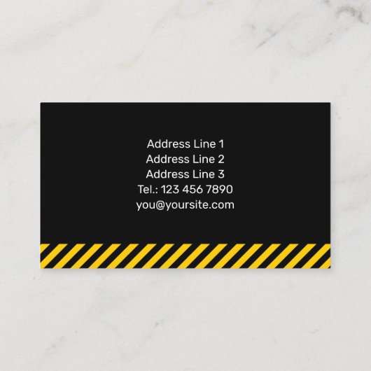 Bauplattform Visitenkarte (Rückseite)