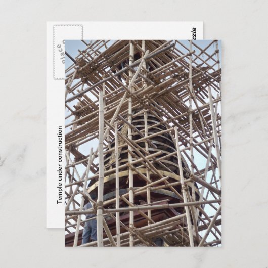 Bauprojekte in Kathmandu Postkarte (Vorne/Hinten)