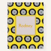 Bauräder Junge thematisch Notizbuch (Vorderseite)