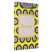 Bauräder mit gelbem Hintergrund Klemmbrett (Rechts)