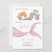 Baurassenkraftwagen - gemeinsame thematische Auffo Einladung (Vorderseite)